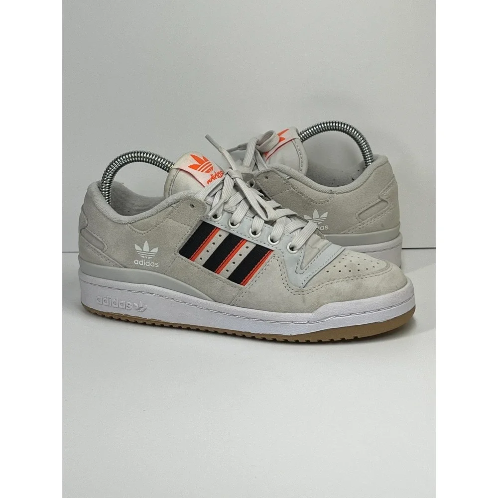 Adidas Forum 84 Low ADV Athletic Shoes Men's 5 Gray Impact‎ Orange Gum Casual